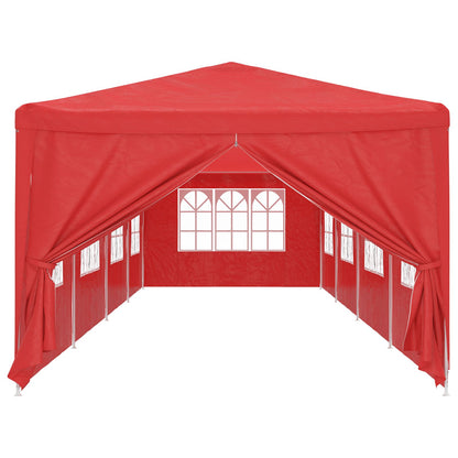 vidaXL Party Tent 1200 x 300 x 255 cm Red PE and Steel