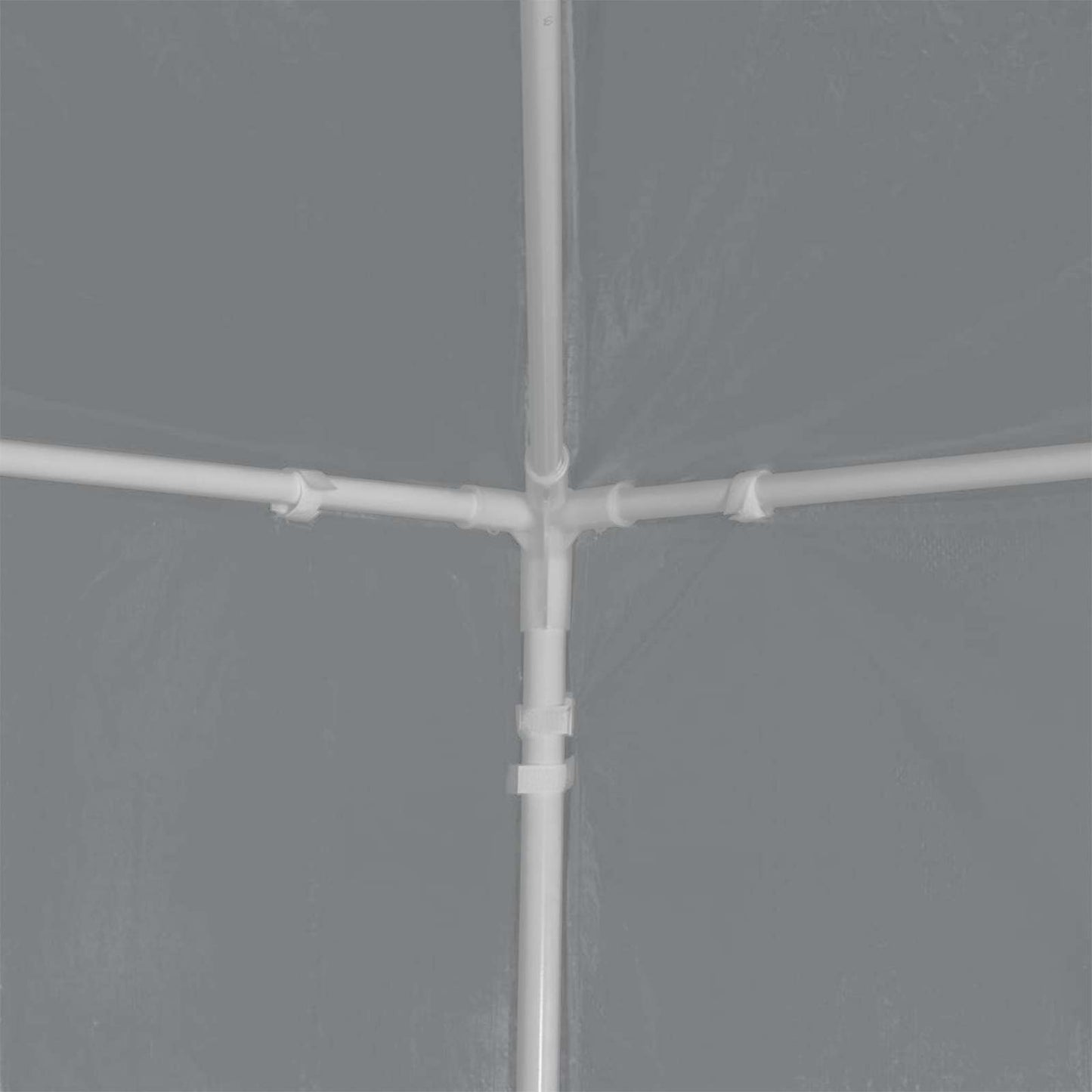 vidaXL Party Tent 1200 x 300 x 255 cm Light Grey PE and Steel