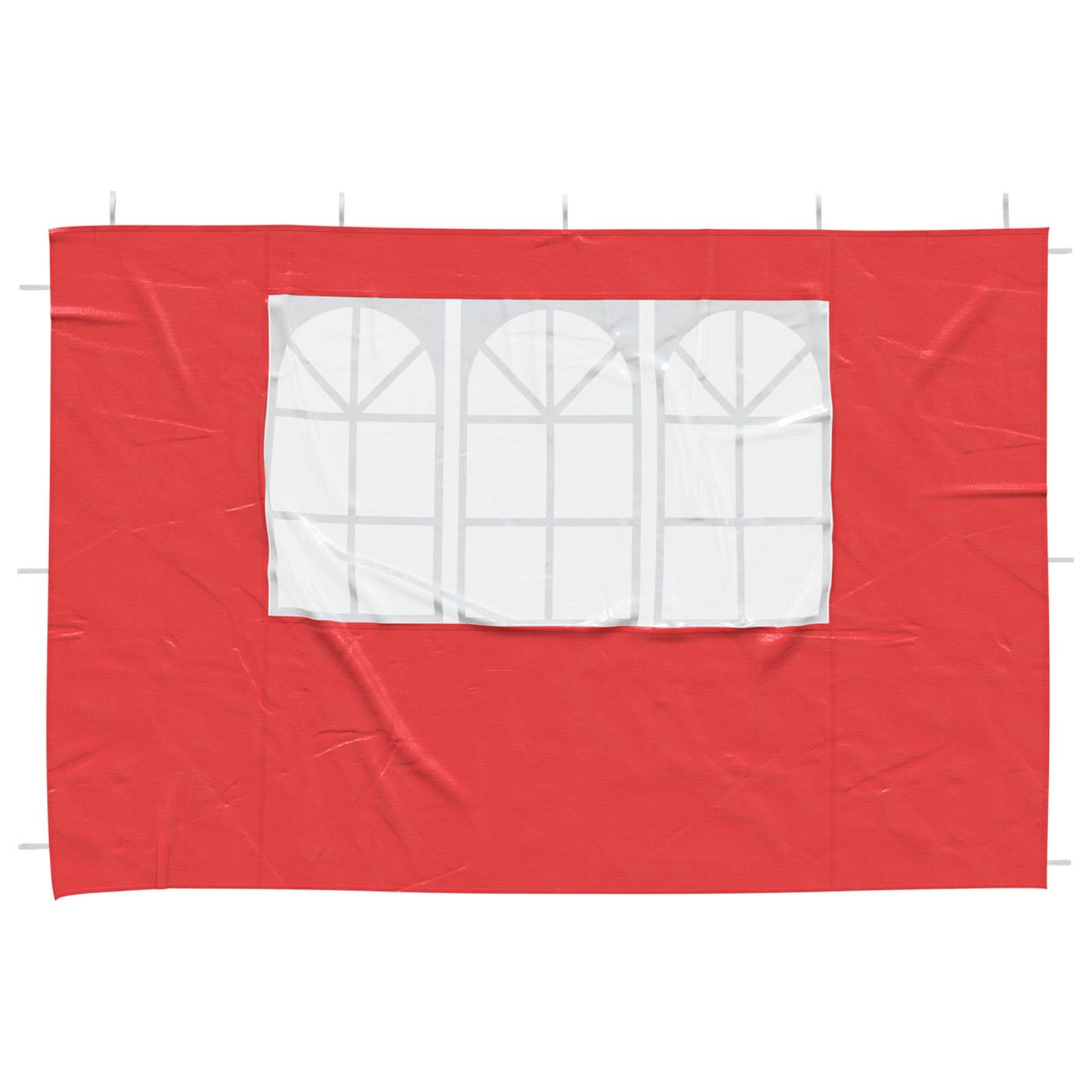 vidaXL Party Tent Sidewall 2 pcs 300 x 195 cm Red PE and Steel