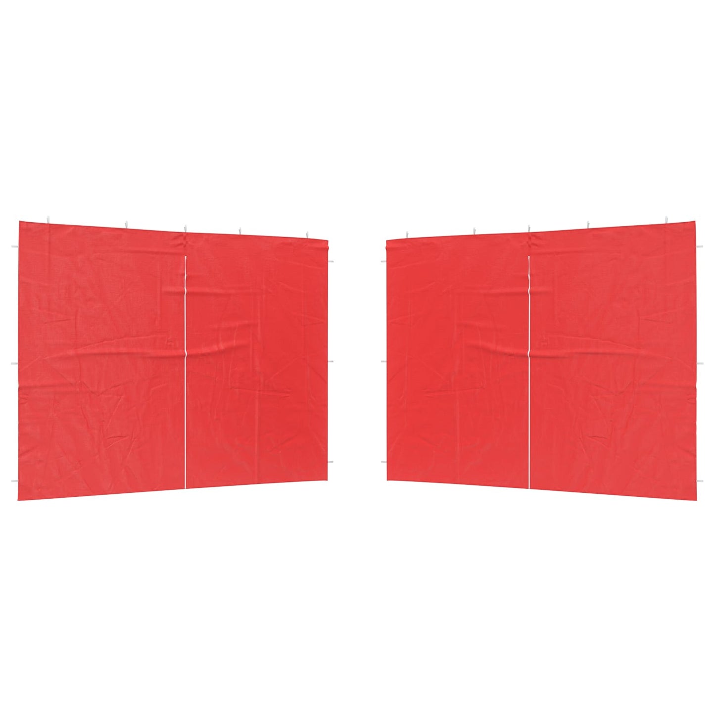 vidaXL Party Tent Sidewall 2 pcs Red 300 x 195 cm PE and Steel