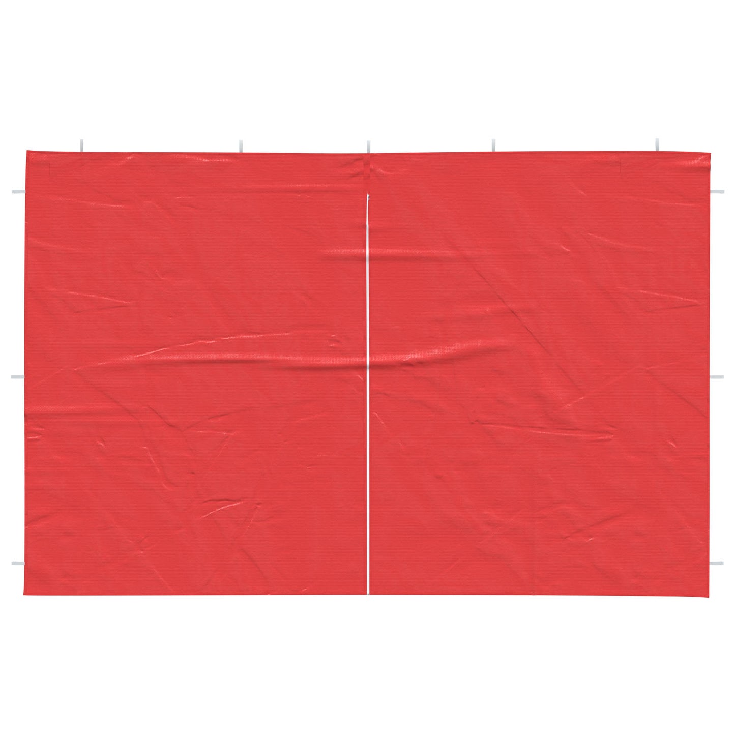 vidaXL Party Tent Sidewall 2 pcs Red 300 x 195 cm PE and Steel