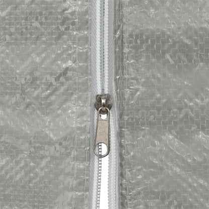 vidaXL Party Tent Sidewall 2 pcs Light Grey 400 x 195 cm PE and Steel
