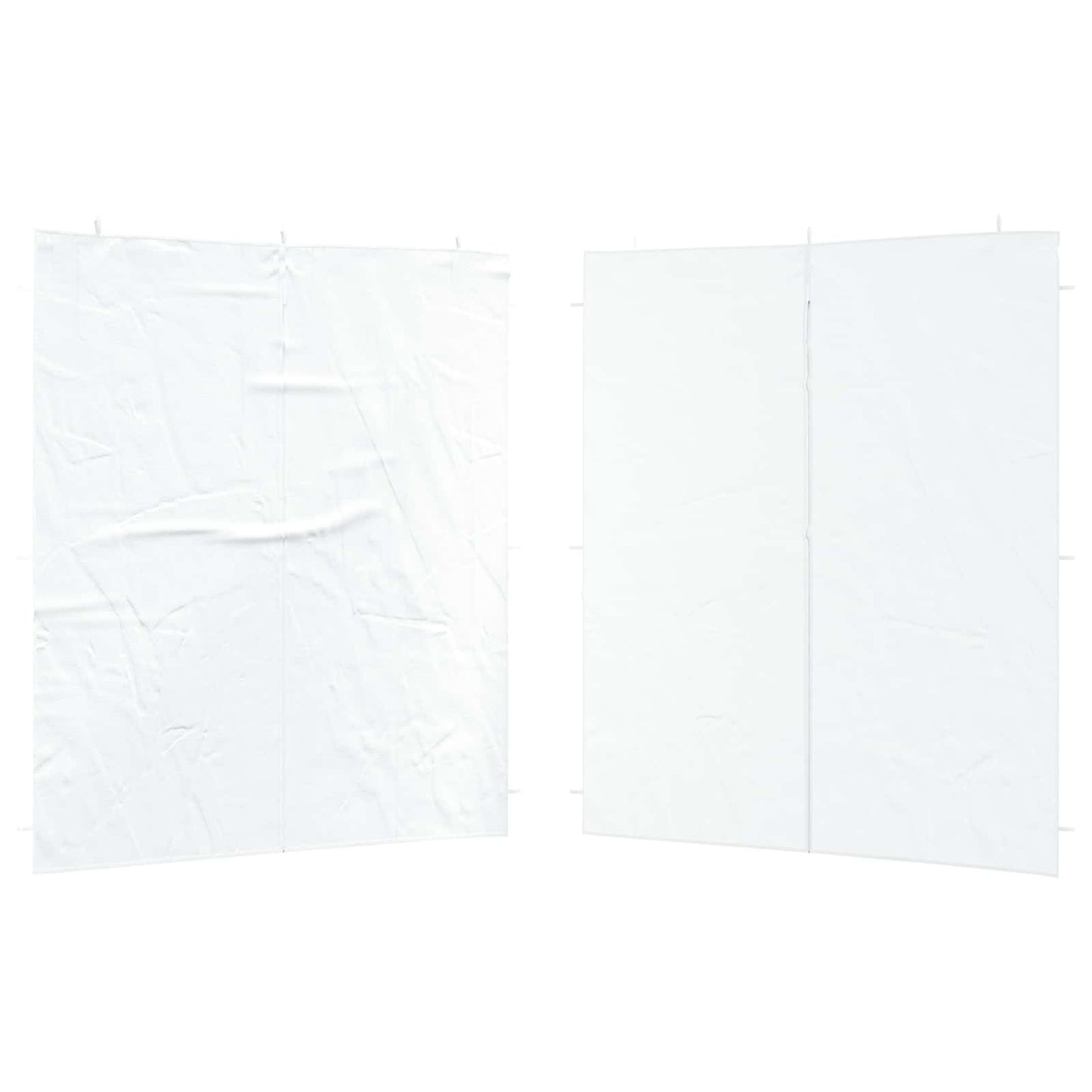 vidaXL Party Tent Sidewall 2 pcs White 200 x 195 cm PE and Steel