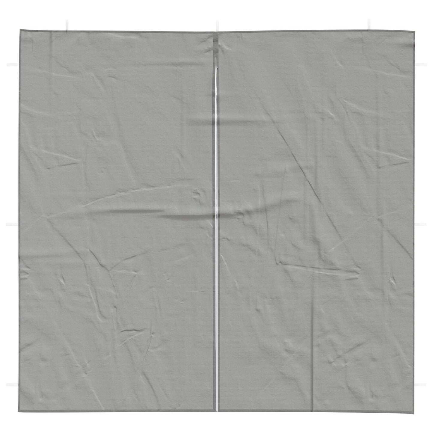 vidaXL Party Tent Sidewall 2 pcs Light Grey 200 x 195 cm PE and Steel