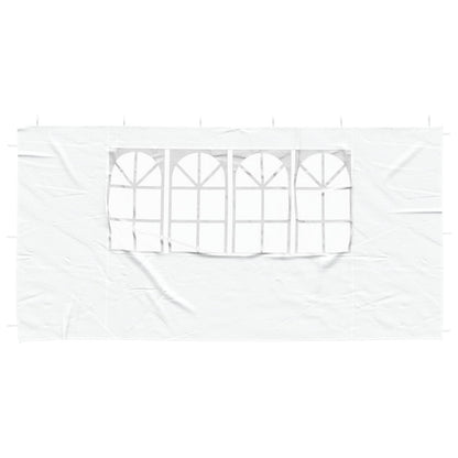 vidaXL Party Tent Sidewall 2 pcs 400 x 195 cm White PE and Steel