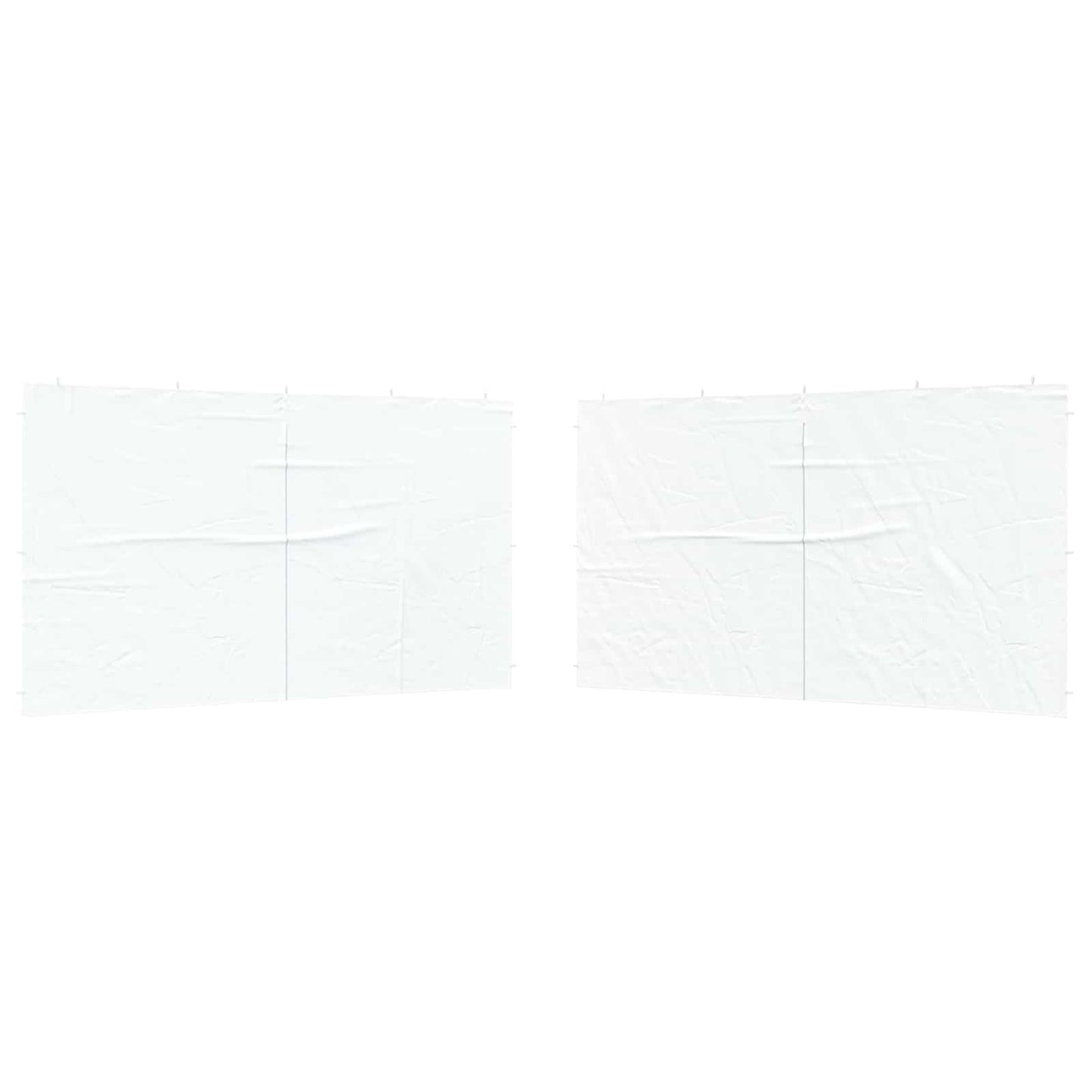 vidaXL Party Tent Sidewall 2 pcs White 400 x 195 cm PE and Steel