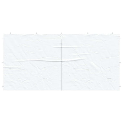 vidaXL Party Tent Sidewall 2 pcs White 400 x 195 cm PE and Steel