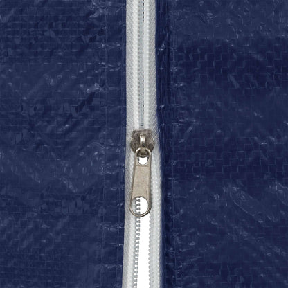 vidaXL Party Tent Sidewall 2 pcs Blue 400 x 195 cm PE and Steel