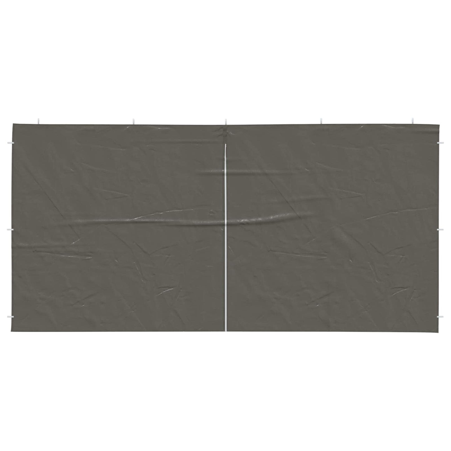 vidaXL Party Tent Sidewall 2 pcs Anthracite 400 x 195 cm PE and Steel