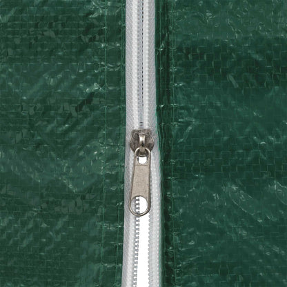 vidaXL Party Tent Sidewall 2 pcs Green 400 x 195 cm PE and Steel