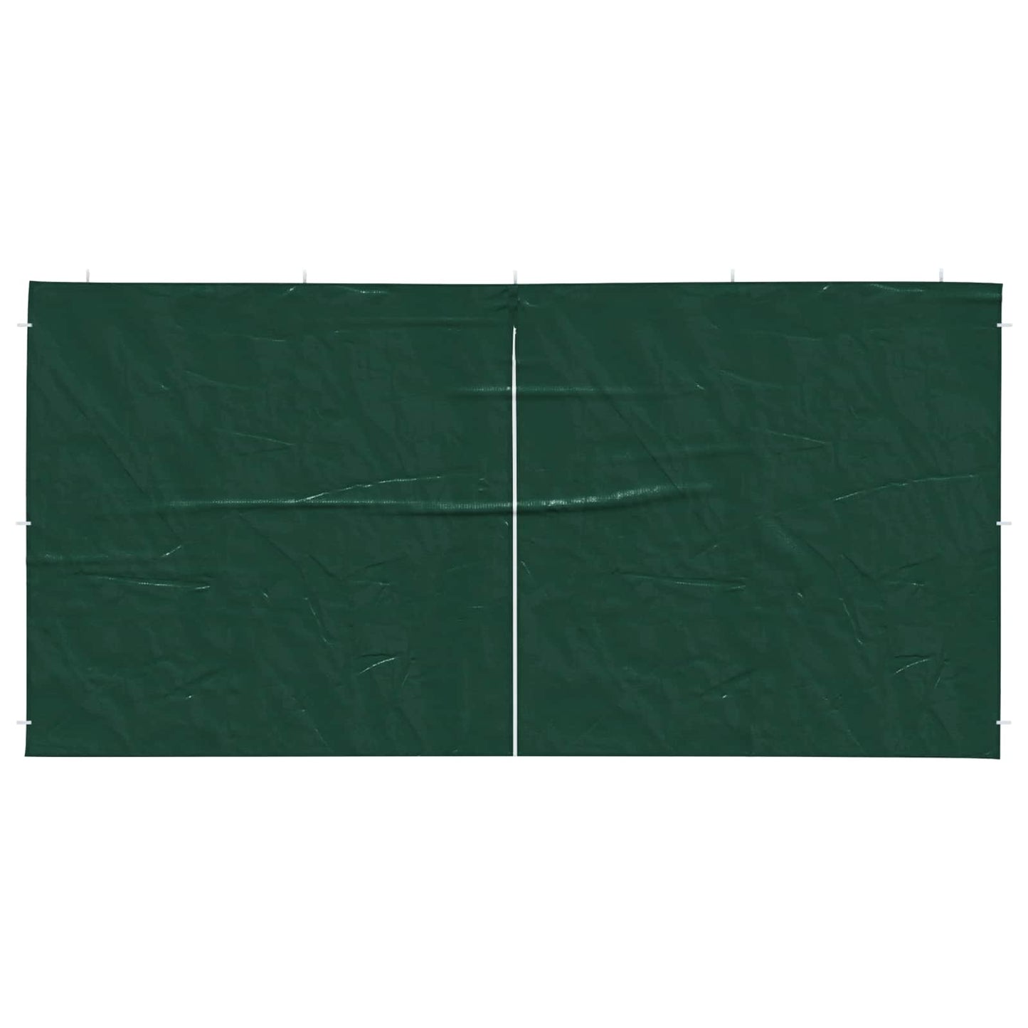 vidaXL Party Tent Sidewall 2 pcs Green 400 x 195 cm PE and Steel