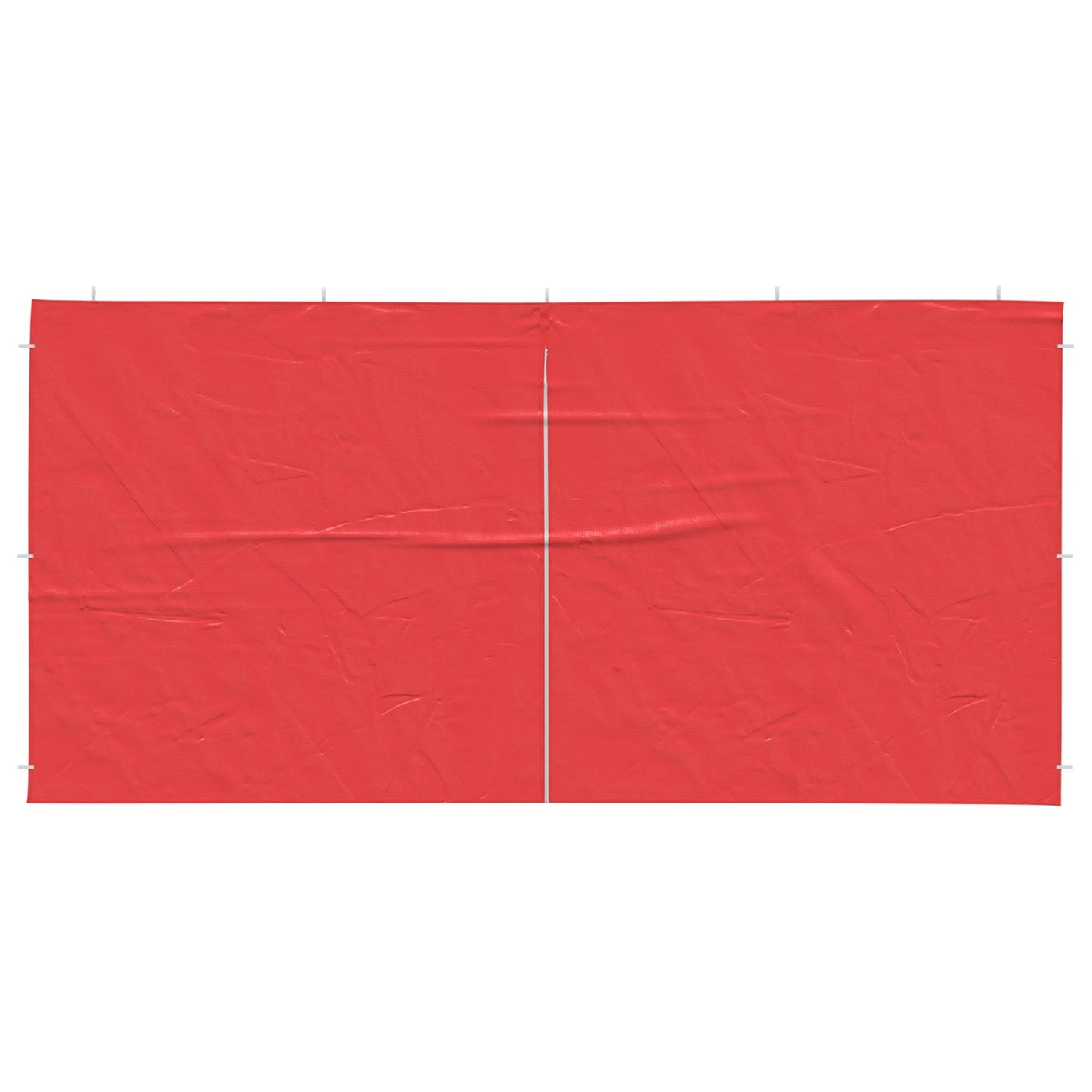 vidaXL Party Tent Sidewall 2 pcs Red 400 x 195 cm PE and Steel