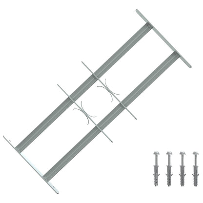 vidaXL Security Grille for Windows with 2 Crossbars 3 pcs 430-740 mm