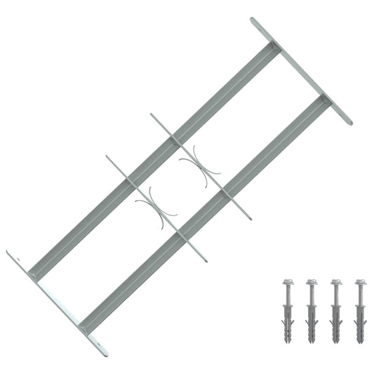 vidaXL Security Grille for Windows with 2 Crossbars 3 pcs 430-740 mm
