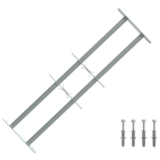 vidaXL Security Grille for Windows with 2 Crossbars 3 pcs 630-1140 mm