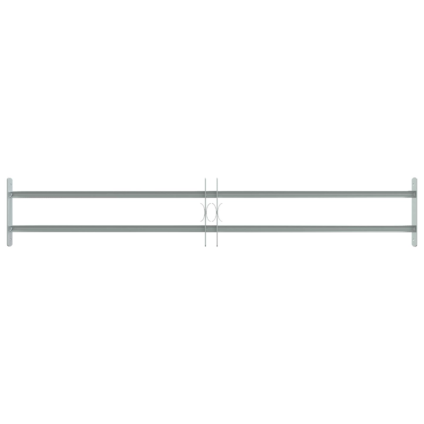 vidaXL Security Grille for Windows with 2 Crossbars 3 pcs 930-1740 mm