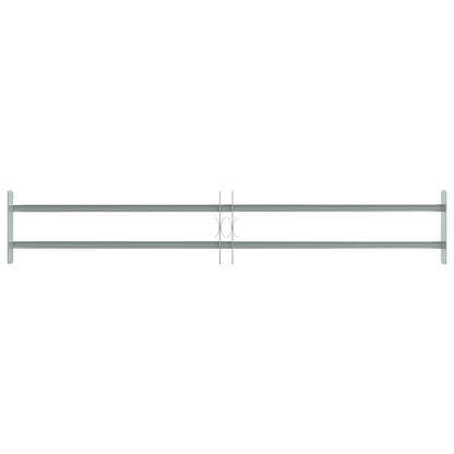 vidaXL Security Grille for Windows with 2 Crossbars 3 pcs 930-1740 mm