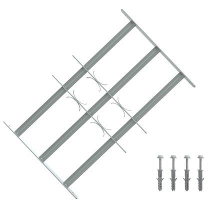 vidaXL Security Grille for Windows with 3 Crossbars 3 pcs 430-740 mm