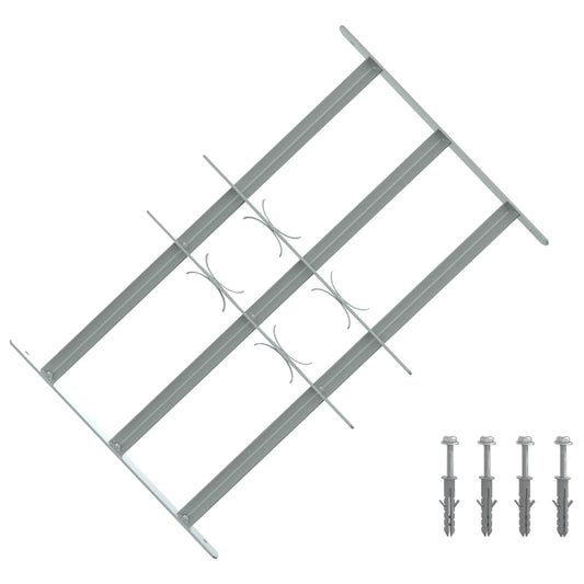 vidaXL Security Grille for Windows with 3 Crossbars 3 pcs 430-740 mm