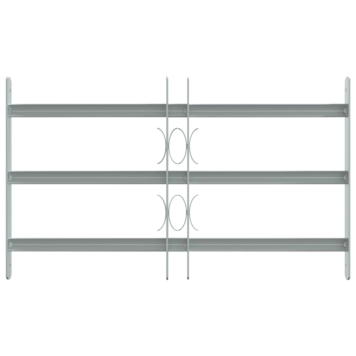 vidaXL Security Grille for Windows with 3 Crossbars 3 pcs 430-740 mm