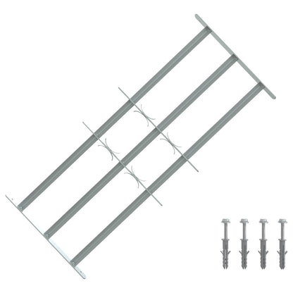 vidaXL Security Grille for Windows with 3 Crossbars 3 pcs 630-1140 mm