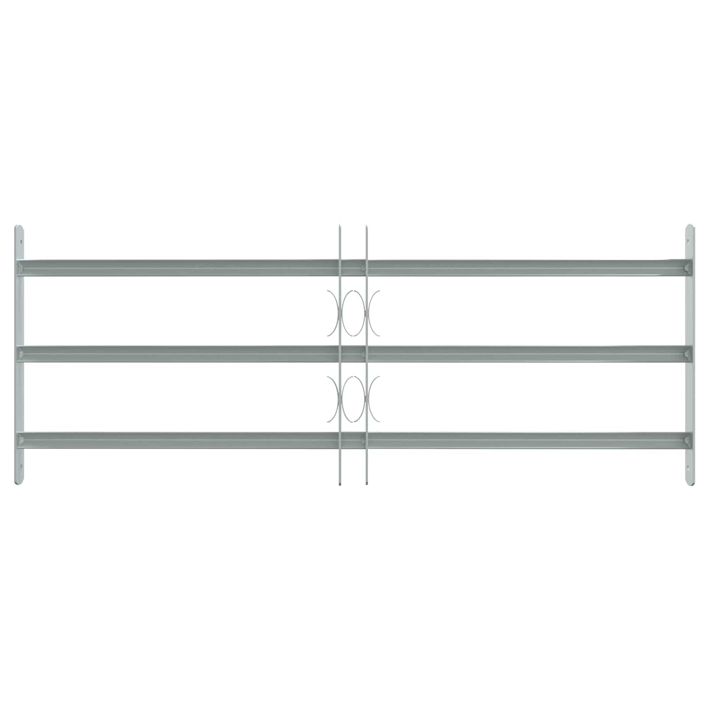 vidaXL Security Grille for Windows with 3 Crossbars 3 pcs 630-1140 mm