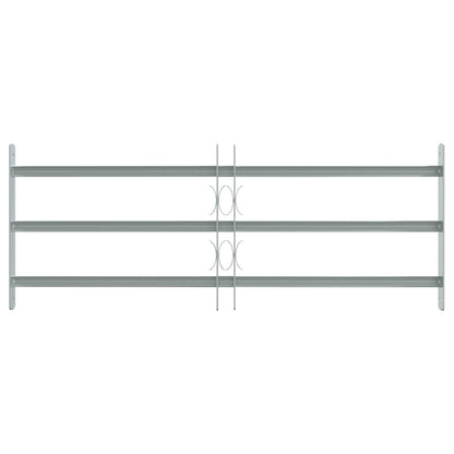vidaXL Security Grille for Windows with 3 Crossbars 3 pcs 630-1140 mm