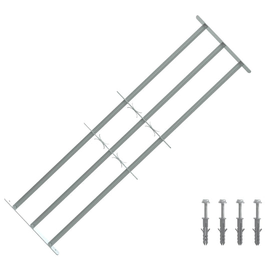 vidaXL Security Grille for Windows with 3 Crossbars 3 pcs 930-1740 mm