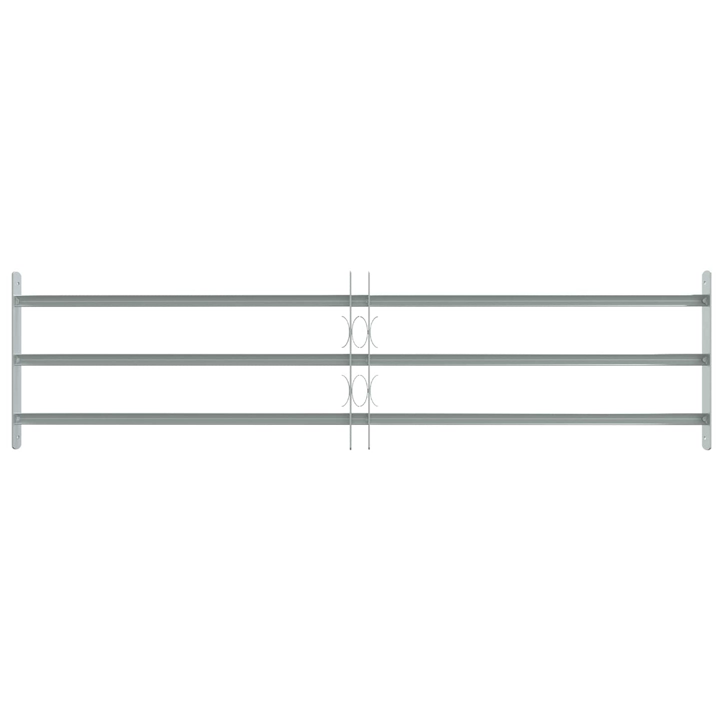 vidaXL Security Grille for Windows with 3 Crossbars 3 pcs 930-1740 mm