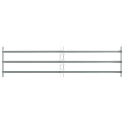 vidaXL Security Grille for Windows with 3 Crossbars 3 pcs 930-1740 mm