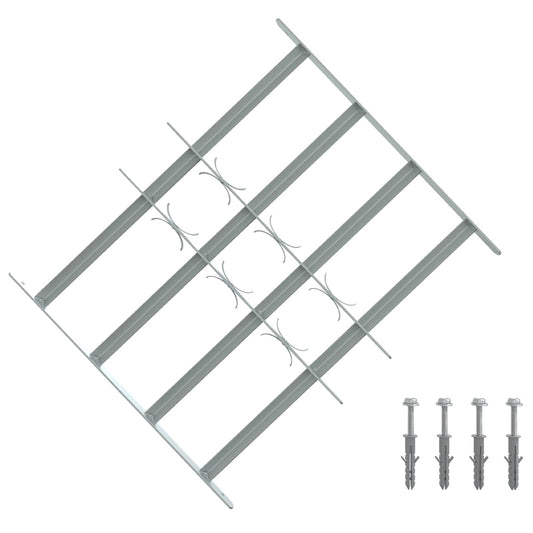 vidaXL Security Grille for Windows with 4 Crossbars 3 pcs 430-740 mm