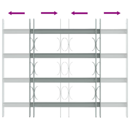 vidaXL Security Grille for Windows with 4 Crossbars 3 pcs 430-740 mm