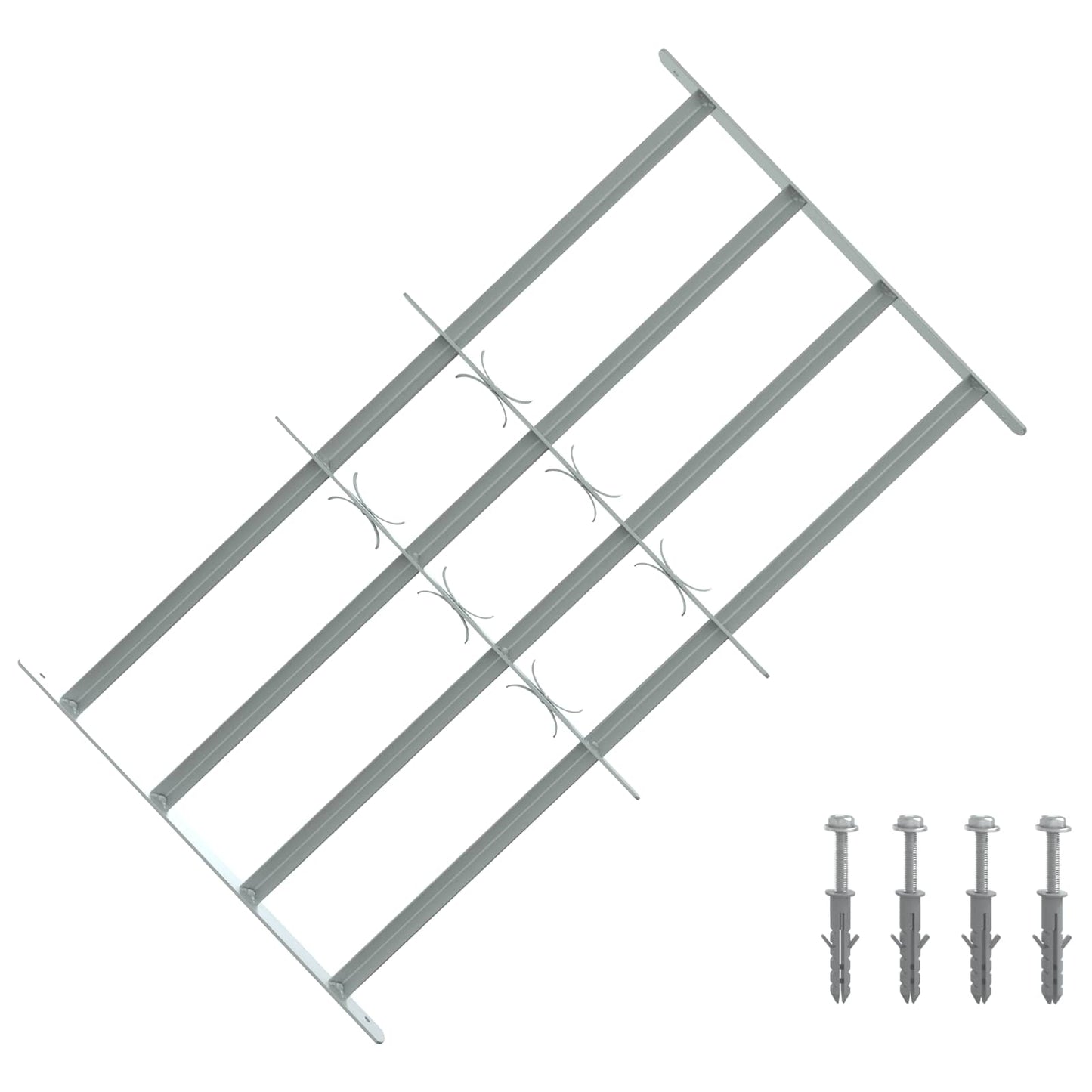 vidaXL Security Grille for Windows with 4 Crossbars 3 pcs 630-1140 mm