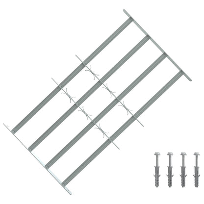 vidaXL Security Grille for Windows with 4 Crossbars 3 pcs 630-1140 mm
