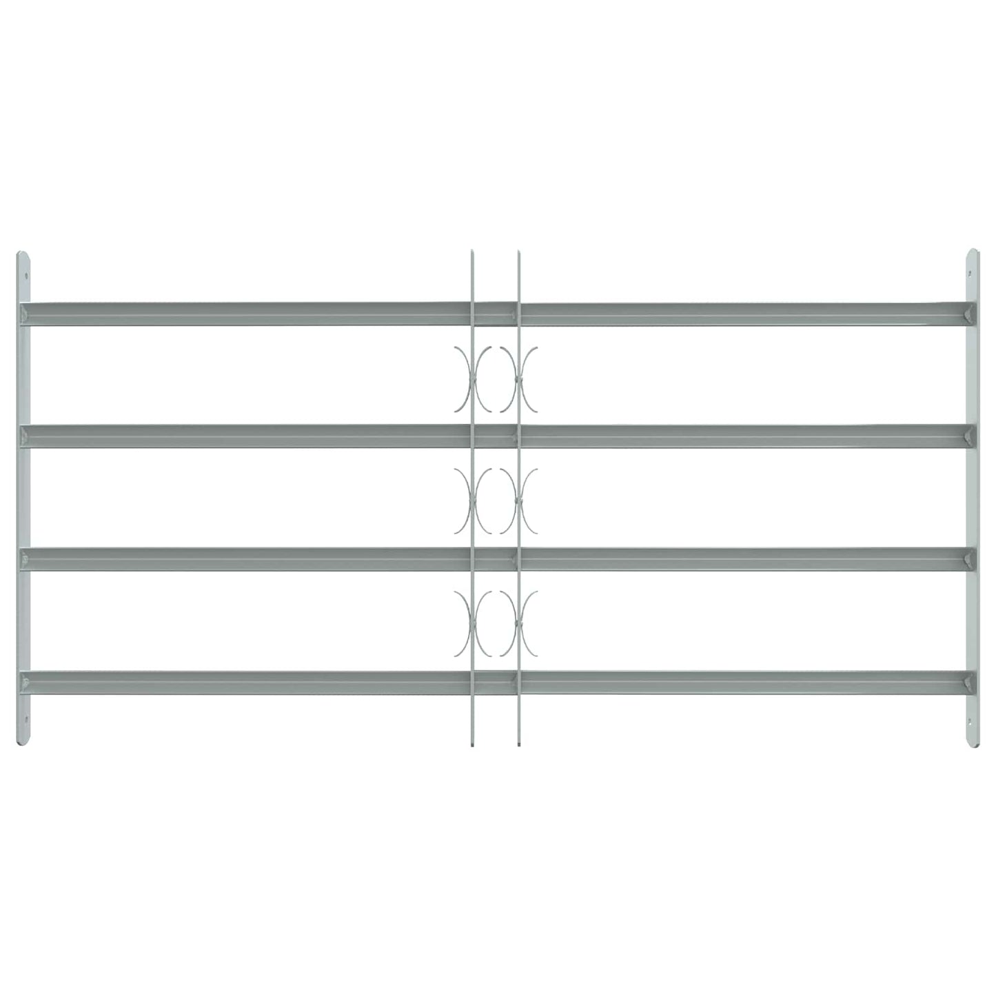 vidaXL Security Grille for Windows with 4 Crossbars 3 pcs 630-1140 mm