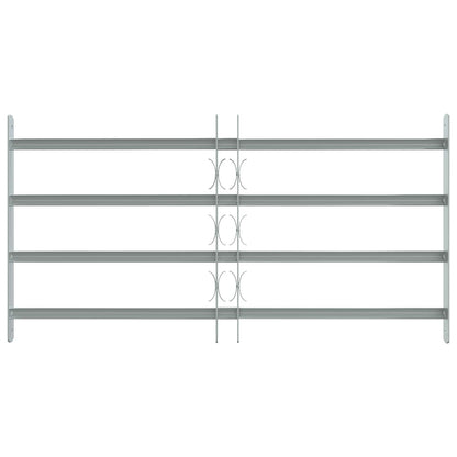 vidaXL Security Grille for Windows with 4 Crossbars 3 pcs 630-1140 mm