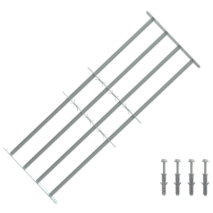 vidaXL Security Grille for Windows with 4 Crossbars 3 pcs 930-1740 mm