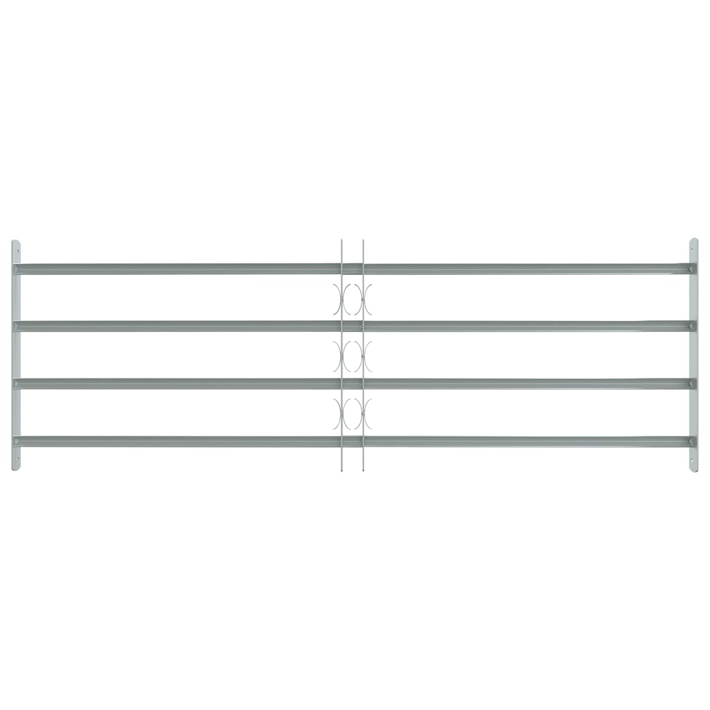 vidaXL Security Grille for Windows with 4 Crossbars 3 pcs 930-1740 mm