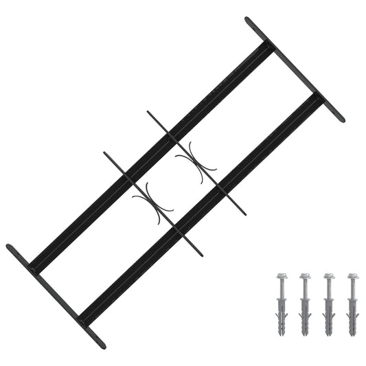 vidaXL Security Grille for Windows with 2 Crossbars 3 pcs 43-74 cm