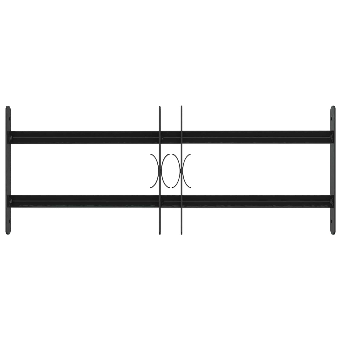 vidaXL Security Grille for Windows with 2 Crossbars 3 pcs 43-74 cm