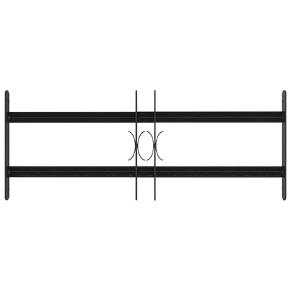 vidaXL Security Grille for Windows with 2 Crossbars 3 pcs 43-74 cm