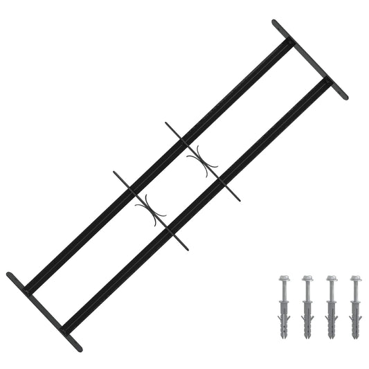 vidaXL Security Grille for Windows with 2 Crossbars 3 pcs 63-114 cm