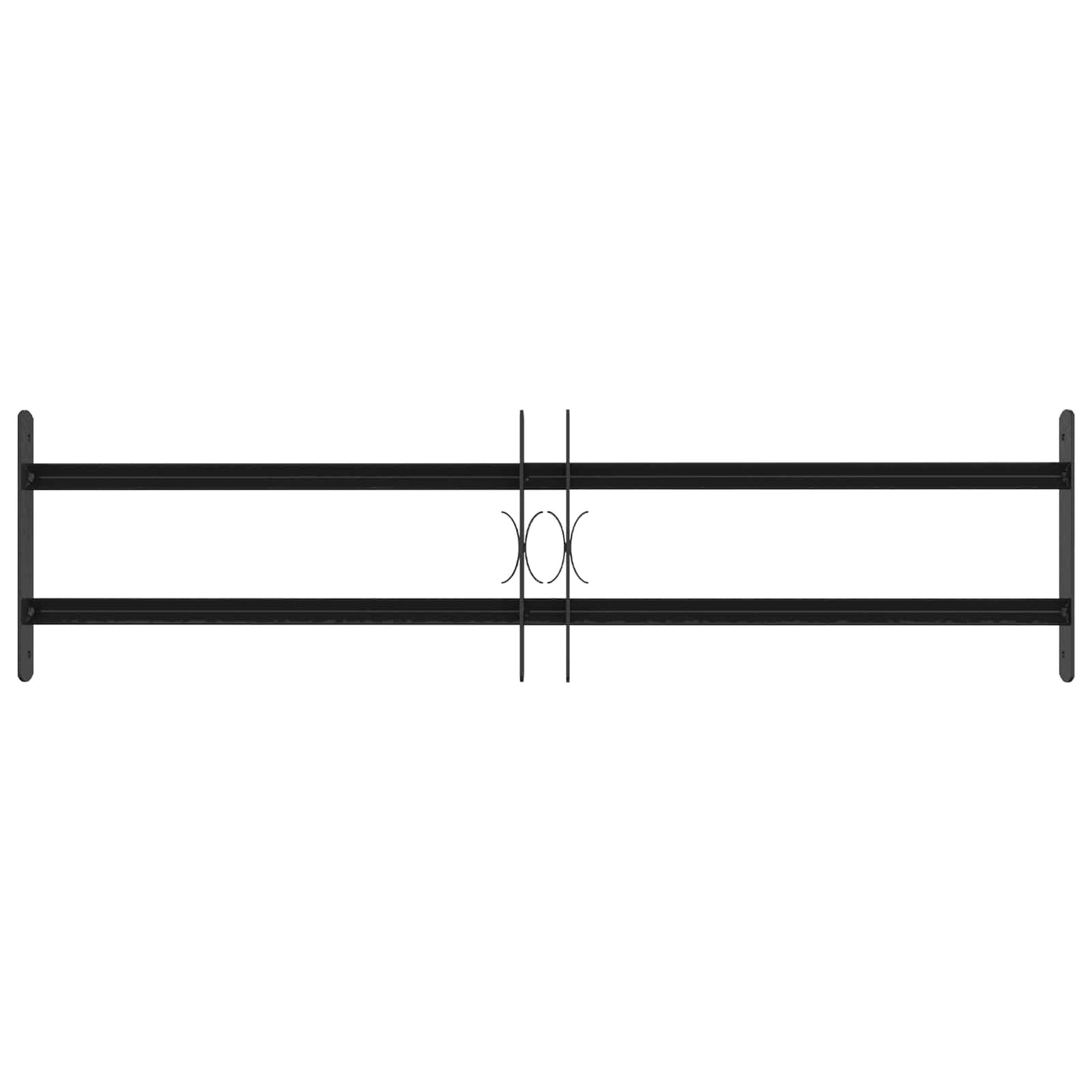 vidaXL Security Grille for Windows with 2 Crossbars 3 pcs 63-114 cm
