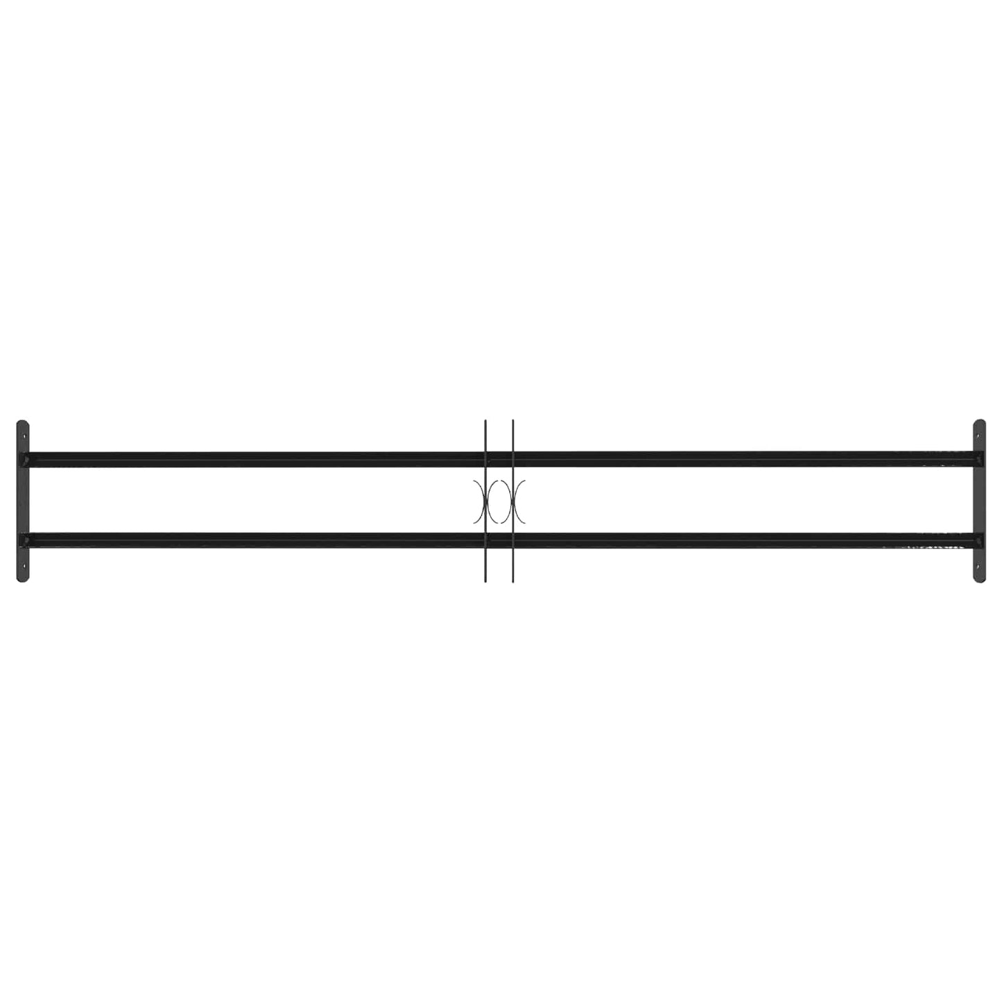 vidaXL Security Grille for Windows with 2 Crossbars 3 pcs 93-174 cm