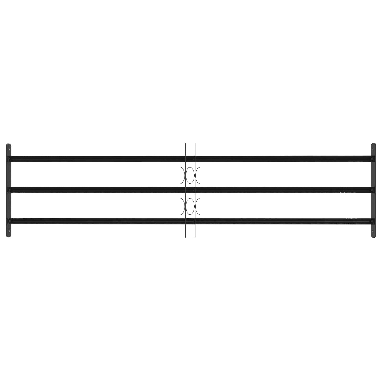 vidaXL Security Grille for Windows with 3 Crossbars 3 pcs 93-174 cm