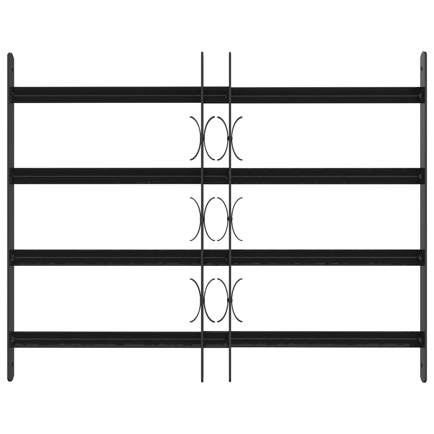 vidaXL Security Grille for Windows with 4 Crossbars 3 pcs 43-74 cm