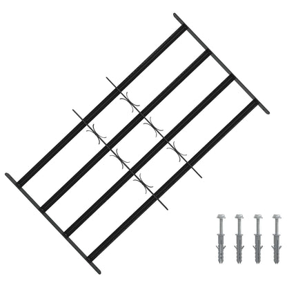 vidaXL Security Grille for Windows with 4 Crossbars 3 pcs 63-114 cm