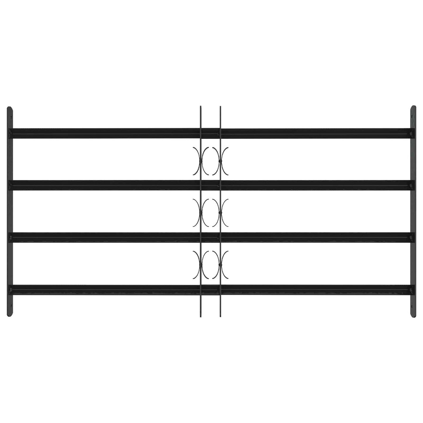 vidaXL Security Grille for Windows with 4 Crossbars 3 pcs 63-114 cm