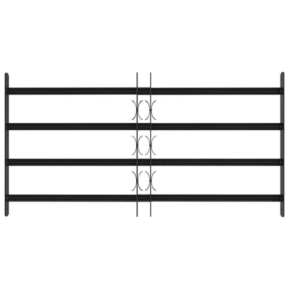 vidaXL Security Grille for Windows with 4 Crossbars 3 pcs 63-114 cm