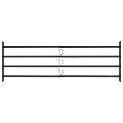vidaXL Security Grille for Windows with 4 Crossbars 3 pcs 93-174 cm